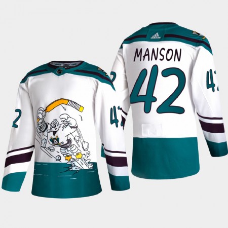 Camisola Anaheim Ducks Josh Manson 42 2020-21 Reverse Retro Authentic - Homem